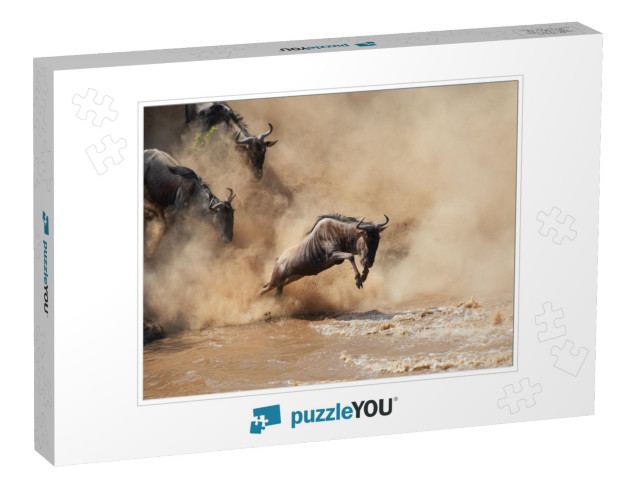 It is the Great Wildebeest Migration. These Are Good Pict... Jigsaw Puzzle