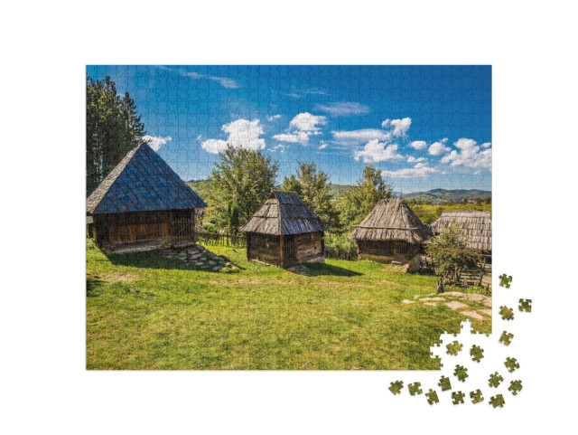 Ethno Village of Sirogojno - Zlatibor, Serbia, Europe... Jigsaw Puzzle with 1000 pieces