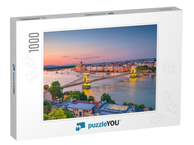 Budapest, Hungary. Aerial Cityscape Image of Budapest Pan... Jigsaw Puzzle with 1000 pieces