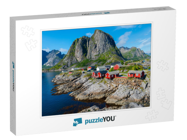 Lofoten Summer Landscape Lofoten is an Archipelago in the... Jigsaw Puzzle