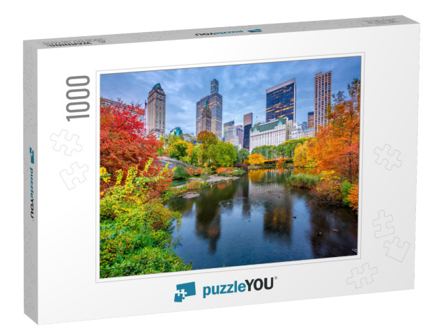 Central Park During Autumn in New York City... Jigsaw Puzzle with 1000 pieces