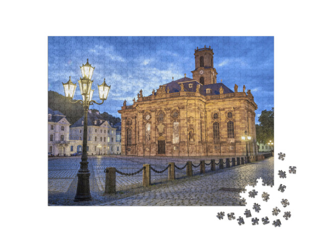 Ludwigskirche - a Protestant Baroque Style Church in Saar... Jigsaw Puzzle with 1000 pieces