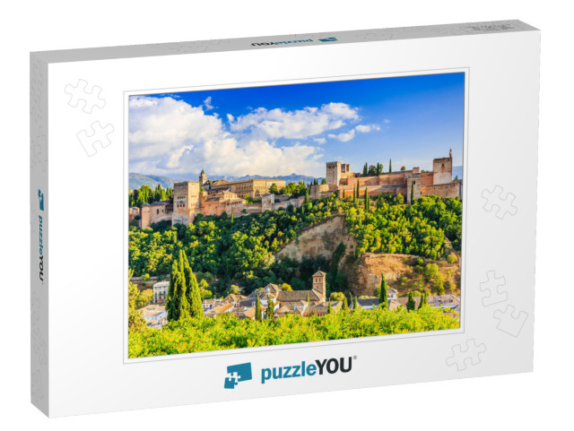 Alhambra of Granada, Spain. Alhambra Fortress... Jigsaw Puzzle