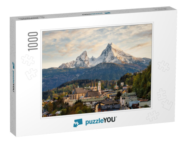 Berchtesgaden in Front of Watzmann Mountain in the German... Jigsaw Puzzle with 1000 pieces