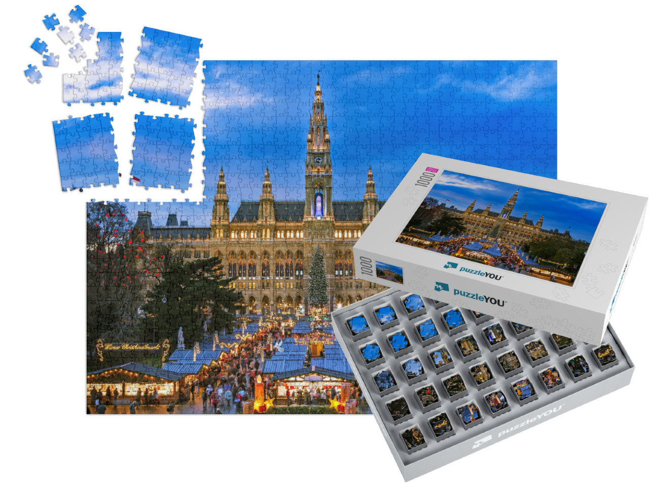 Christmas Market Vienna... | SMART SORTED® | Jigsaw Puzzle with 1000 pieces