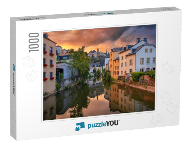 Luxembourg City. Cityscape Image of Old Town Luxembourg D... Jigsaw Puzzle with 1000 pieces