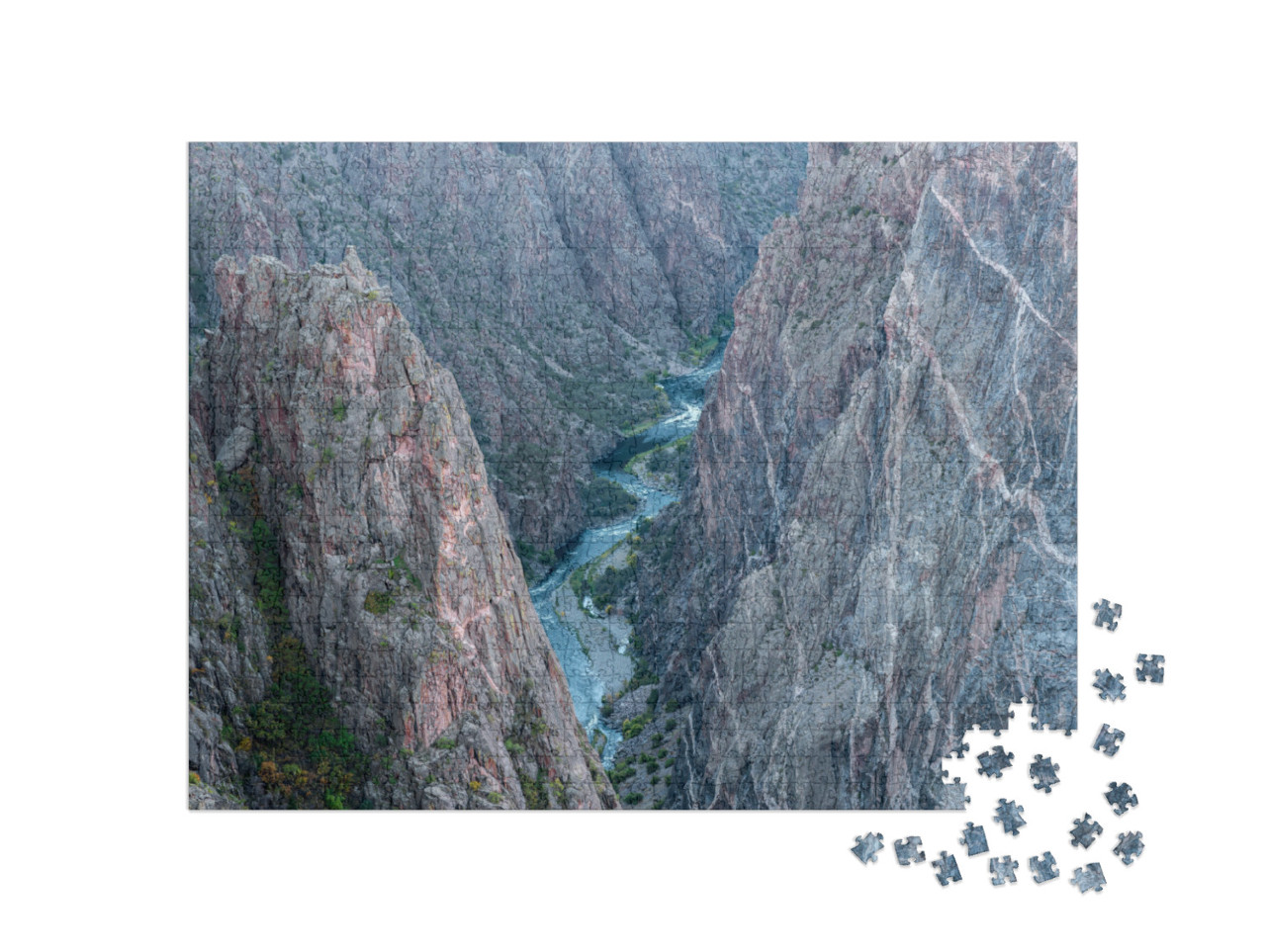 Usa, Colorado. Black Canyon of the Gunnison National Park... Jigsaw Puzzle with 1000 pieces