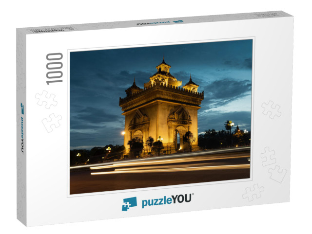 Patuxai Victory Monument Architectural Landmark of Vienti... Jigsaw Puzzle with 1000 pieces