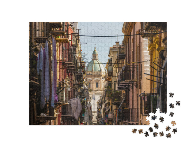 View At the Church of San Matteo Located in Heart of Pale... Jigsaw Puzzle with 1000 pieces