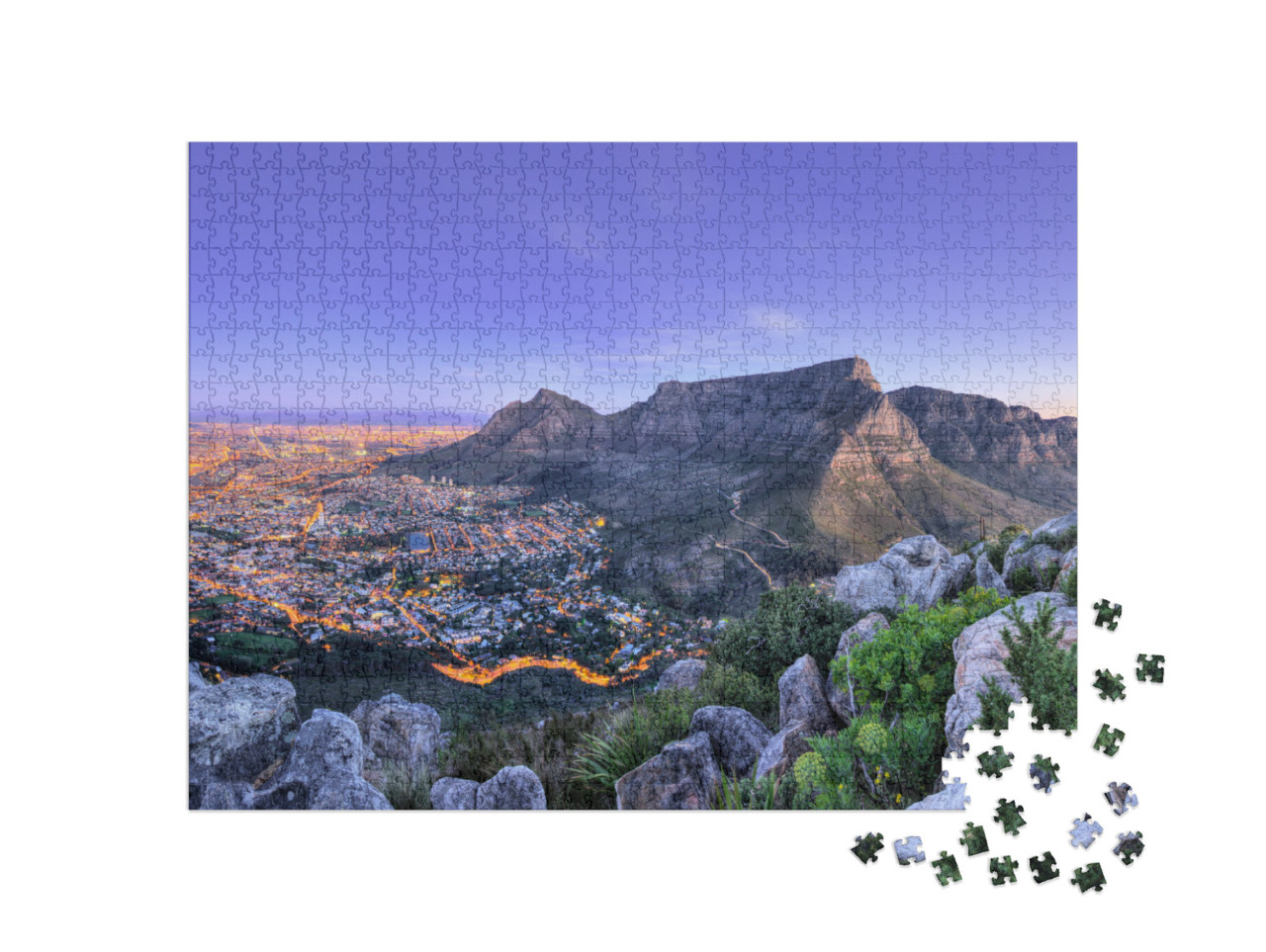 Beautiful South Africa's Cape Towns, Mountain & Sea Views... Jigsaw Puzzle with 1000 pieces