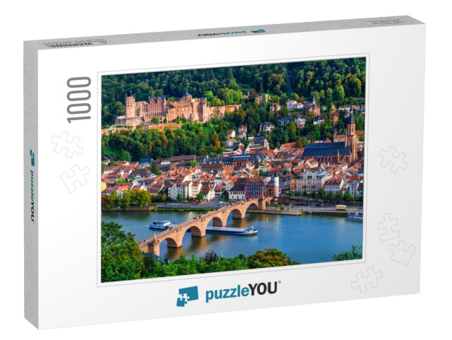 Landmarks & Beautiful Towns of Germany - Medieval Heidelb... Jigsaw Puzzle with 1000 pieces