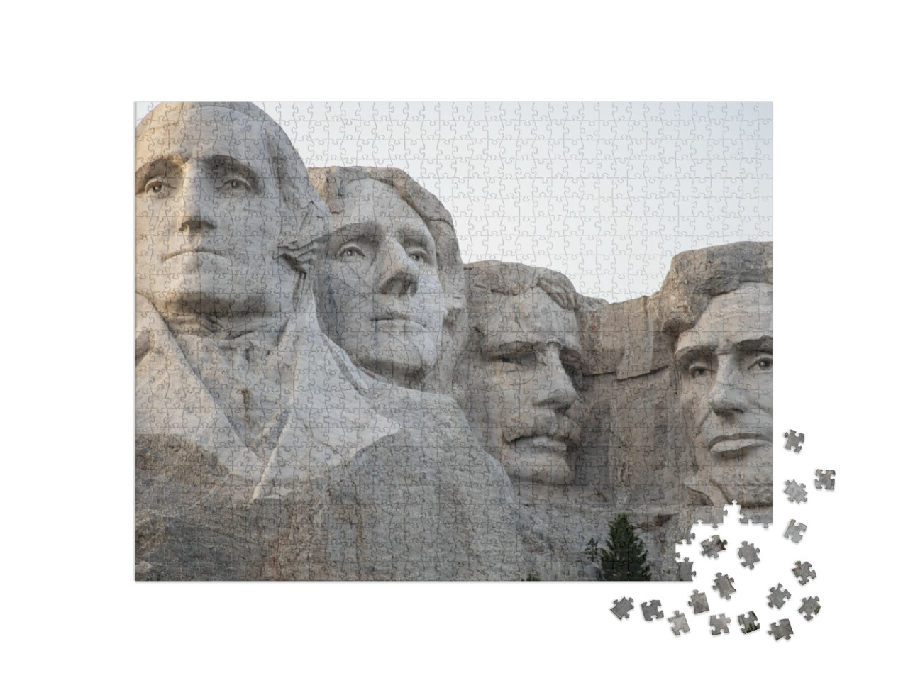 Mount Rushmore National Memorial in the State of South Da... Jigsaw Puzzle with 1000 pieces