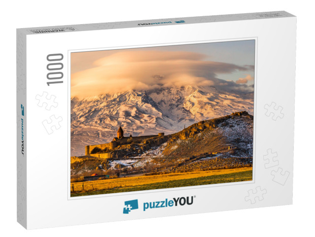 Panoramic View of Mount Ararat in Armenia. Sunrise Over A... Jigsaw Puzzle with 1000 pieces