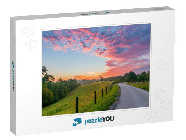 Sunrise on Jones Lane, Ky... Jigsaw Puzzle