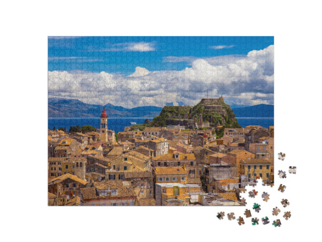 View of Corfu Old Town, Greece... Jigsaw Puzzle with 1000 pieces