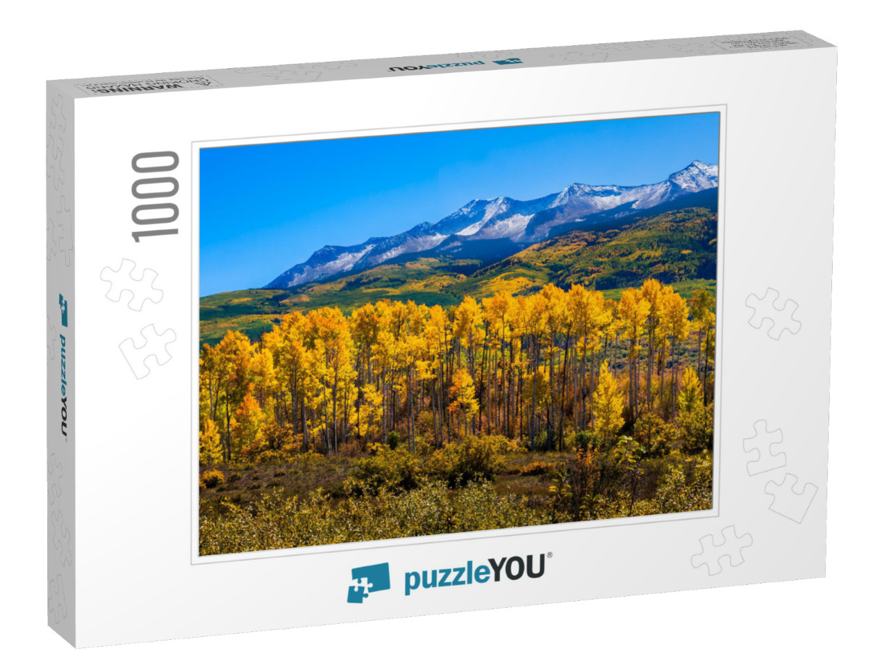 Beautiful Colorado with Aspen Trees in Autumn... Jigsaw Puzzle with 1000 pieces