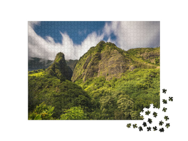 The Spiritual Iao Valley on the Tropical Island of Maui... Jigsaw Puzzle with 1000 pieces