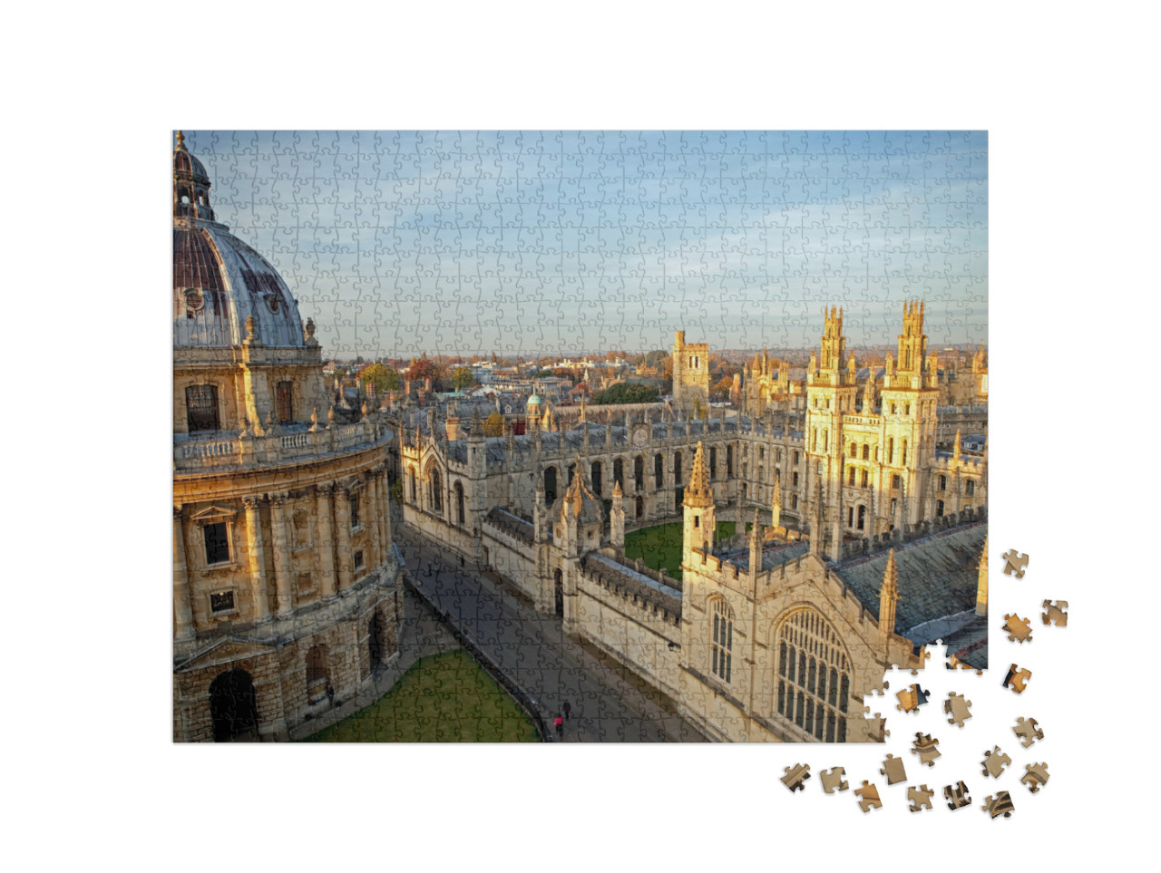 Radcliffe Camera & All Souls College, Oxford University... Jigsaw Puzzle with 1000 pieces