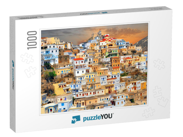 Old Village Olympos, Dodecanese Islands, Greece, Europe... Jigsaw Puzzle with 1000 pieces