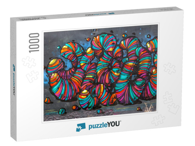 Beautiful Street Art Graffiti. Abstract Creative Drawing... Jigsaw Puzzle with 1000 pieces