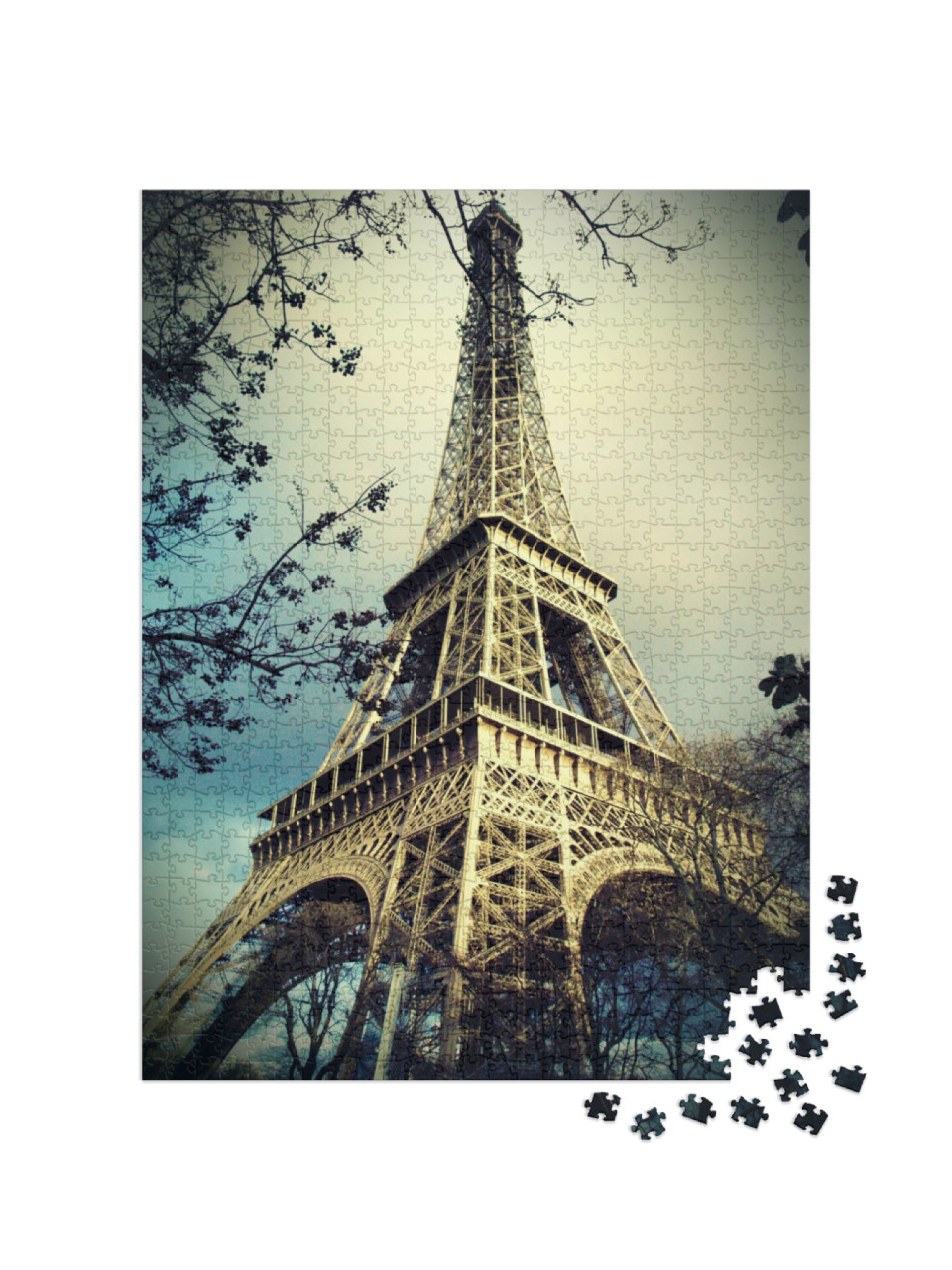 Eiffel Tower in Paris... Jigsaw Puzzle with 1000 pieces