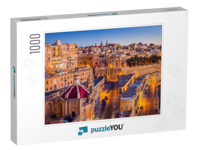 Valletta, Malta - the Traditional Houses & Walls of Valle... Jigsaw Puzzle with 1000 pieces