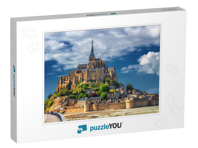 Beautiful Panoramic View of Famous Le Mont Saint-Michel T... Jigsaw Puzzle