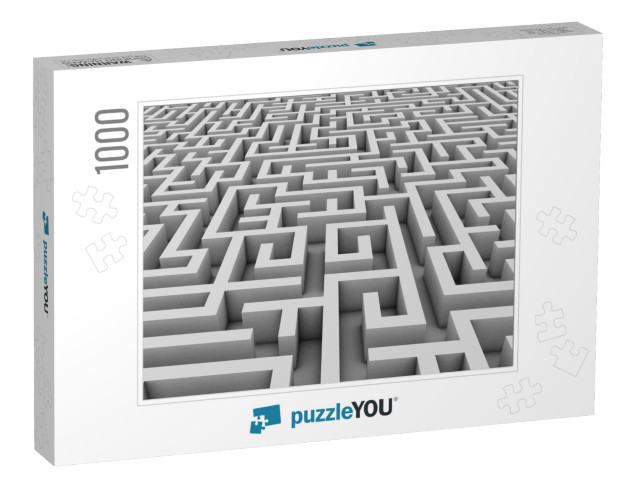 Endless Maze 3D Illustration... Jigsaw Puzzle with 1000 pieces