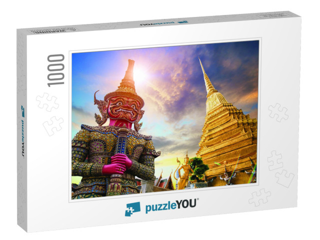 Wat Phra Kaew, Temple of the Emerald Buddha Wat Phra Kaew... Jigsaw Puzzle with 1000 pieces