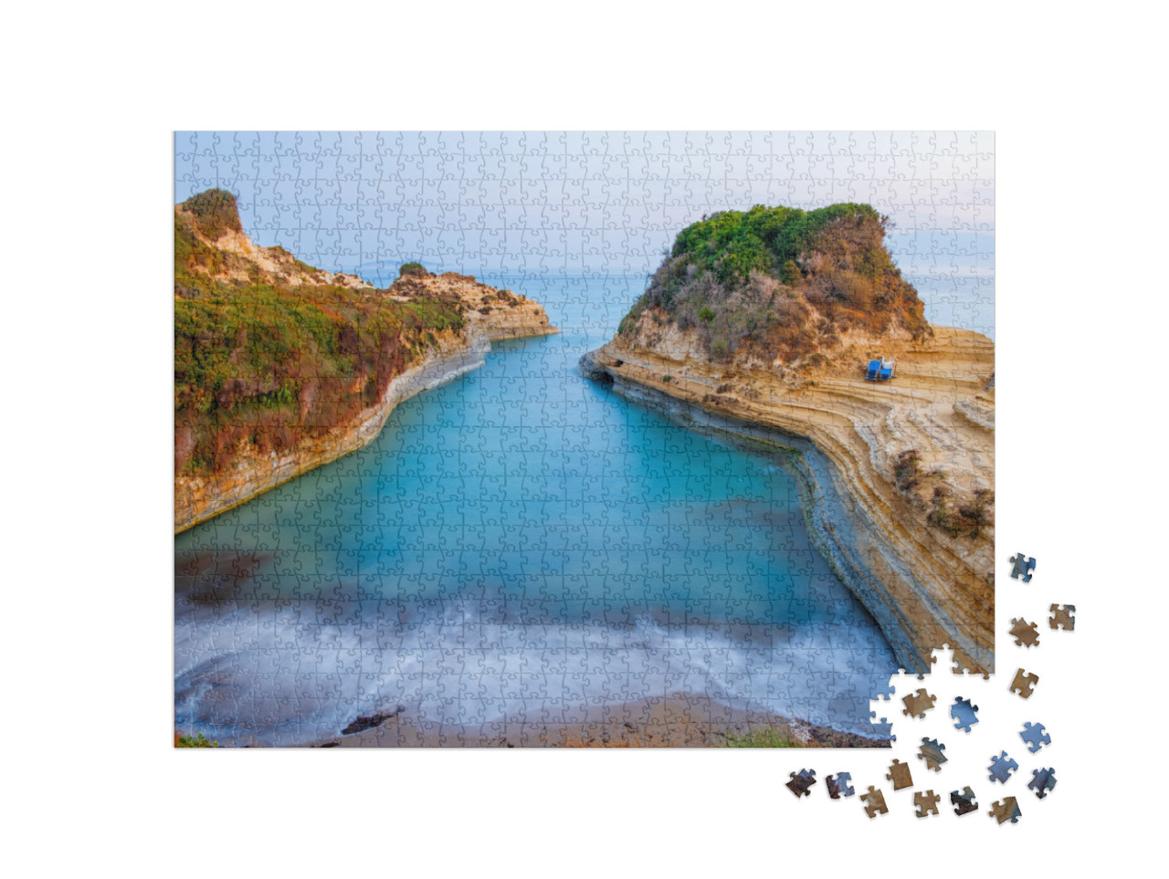 Famous Canal Damour Beach with Beautiful Rocky Coastline... Jigsaw Puzzle with 1000 pieces