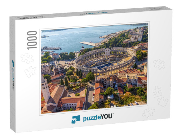 Roman Time Arena in Pula, Detail, Croatia. UNESCO World H... Jigsaw Puzzle with 1000 pieces