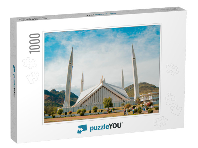 Faisal Mosque Islamabad... Jigsaw Puzzle with 1000 pieces