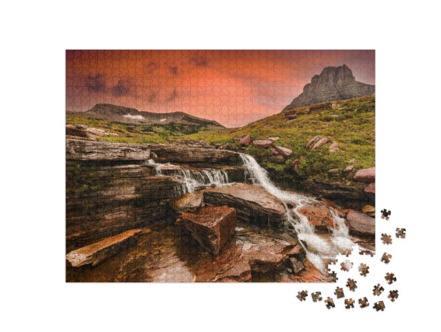 The Hanging Gardens in Glacier National Park, Montana, Us... Jigsaw Puzzle with 1000 pieces