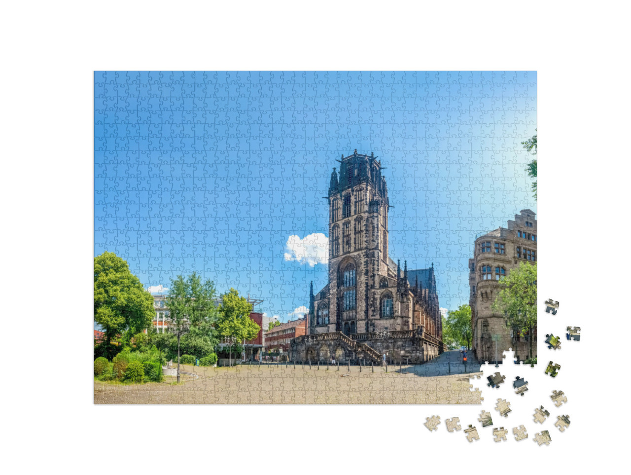 Salvator Church, Duisburg, Germany... Jigsaw Puzzle with 1000 pieces