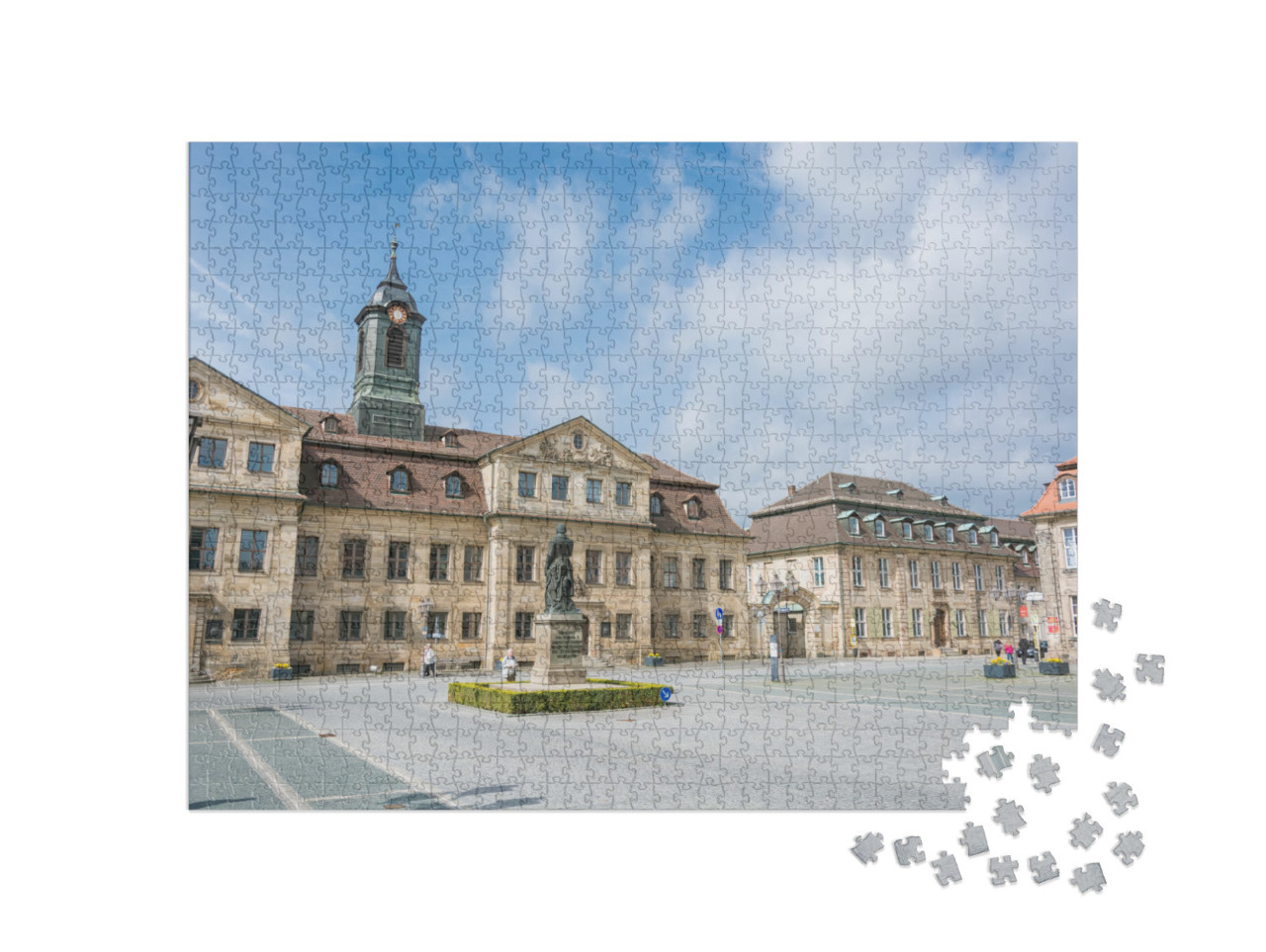 Bayreuth Central Square, Germany... Jigsaw Puzzle with 1000 pieces