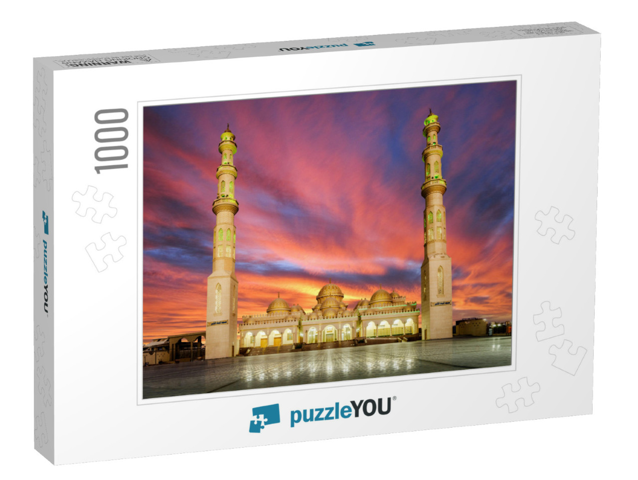 Sunrise Over the Mosque Hurghada, Egypt... Jigsaw Puzzle with 1000 pieces