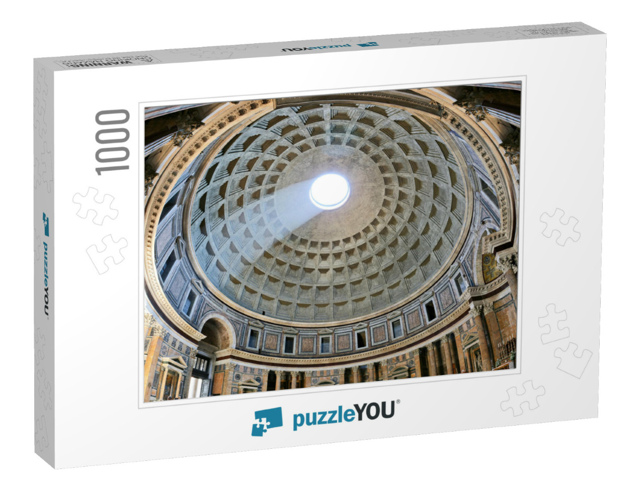 Ancient Architectural Masterpiece of Pantheon in Roma, It... Jigsaw Puzzle with 1000 pieces