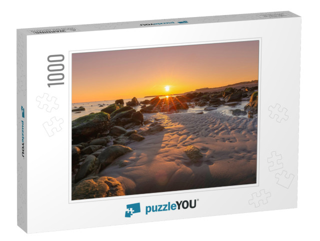 Peaceful Morning on a Beach in Helgoland Sun is Just Peak... Jigsaw Puzzle with 1000 pieces