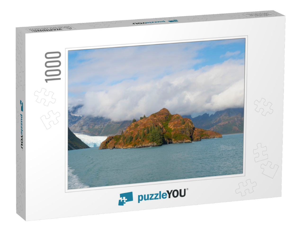 An Island Near Aialik Glacier on Aialik Bay in Kenai Fjor... Jigsaw Puzzle with 1000 pieces