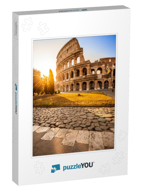 Colosseum At Sunrise, Rome, Italy... Jigsaw Puzzle