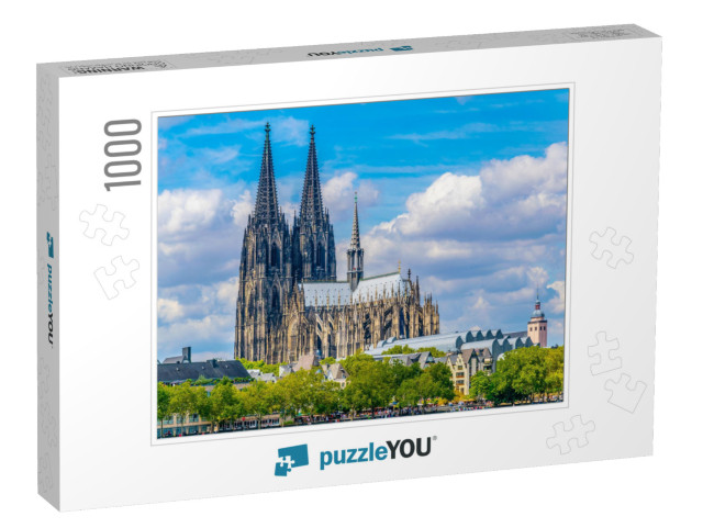 Detail of the Cathedral in Cologne, Germany... Jigsaw Puzzle with 1000 pieces