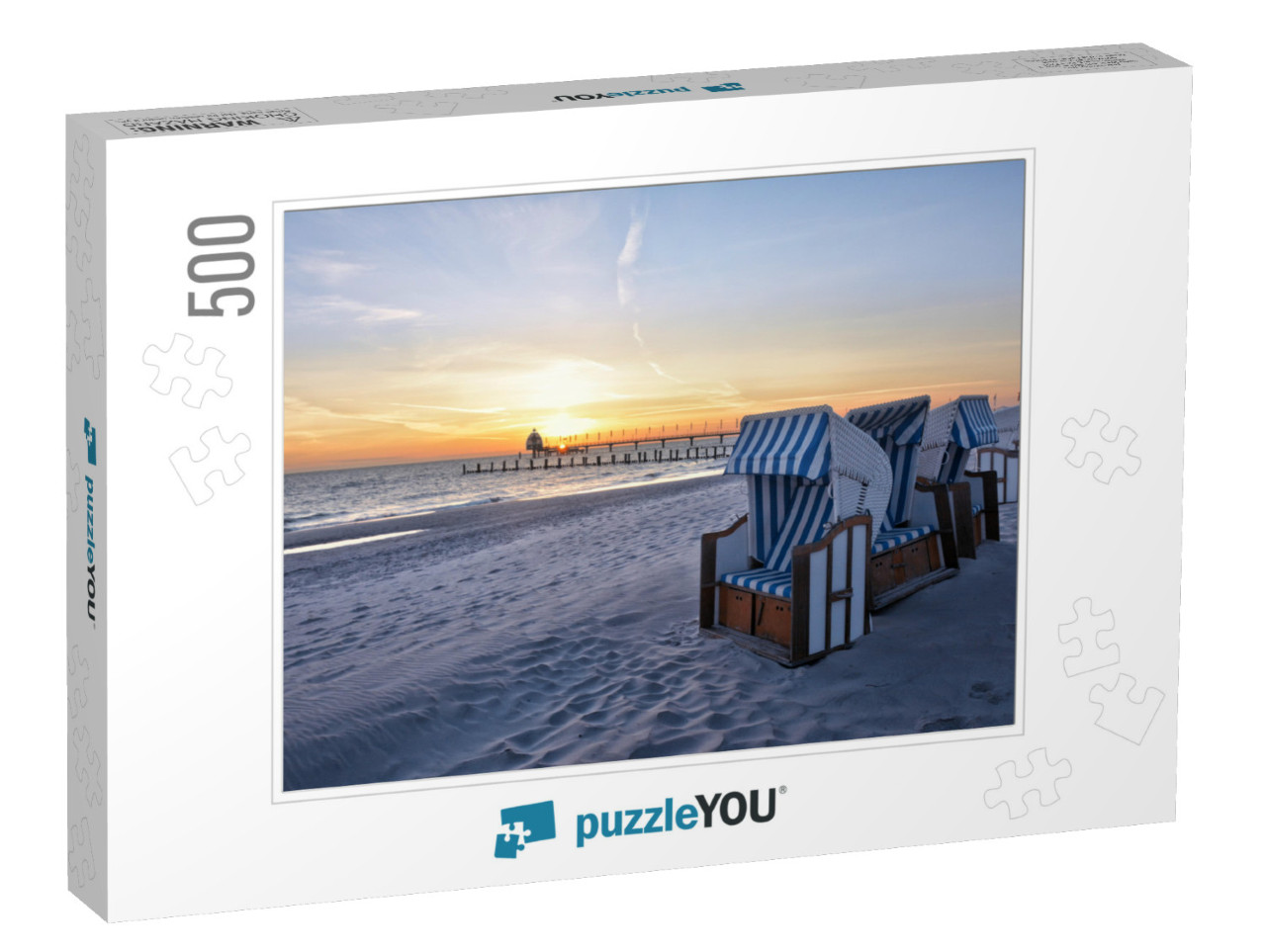 Beach of the Baltic Sea Resort Zingst... Jigsaw Puzzle with 500 pieces