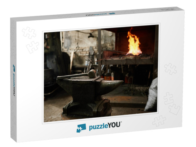 Image of Workplace of Blacksmith with Work Tools in the B... Jigsaw Puzzle