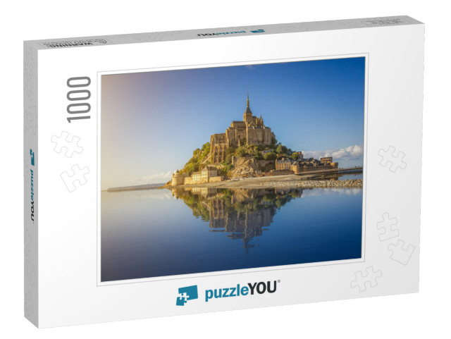 Beautiful Panoramic View of Famous Le Mont Saint-Michel T... Jigsaw Puzzle with 1000 pieces