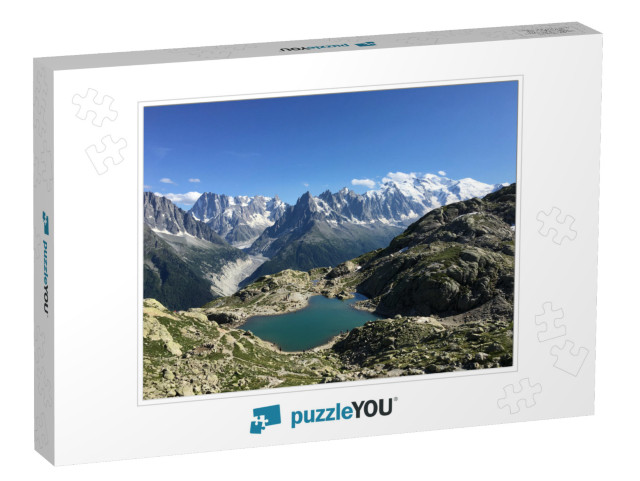 Lac Blanc, Mont Blanc Near Chamonix-Mont-Blanc... Jigsaw Puzzle