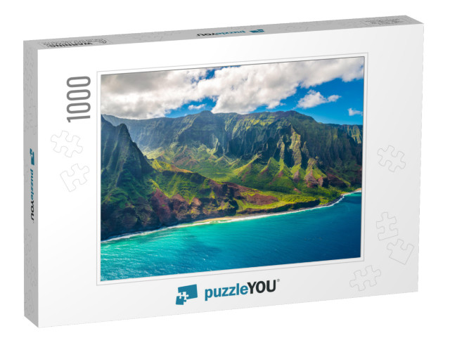 View on Napali Coast on Kauai Island on Hawaii... Jigsaw Puzzle with 1000 pieces