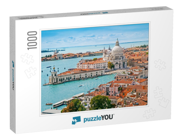 Panoramic Aerial Cityscape of Venice with Santa Maria Del... Jigsaw Puzzle with 1000 pieces