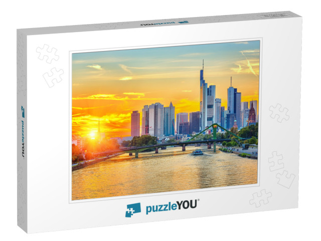 Frankfurt Am Mine At Sunset, Germany... Jigsaw Puzzle