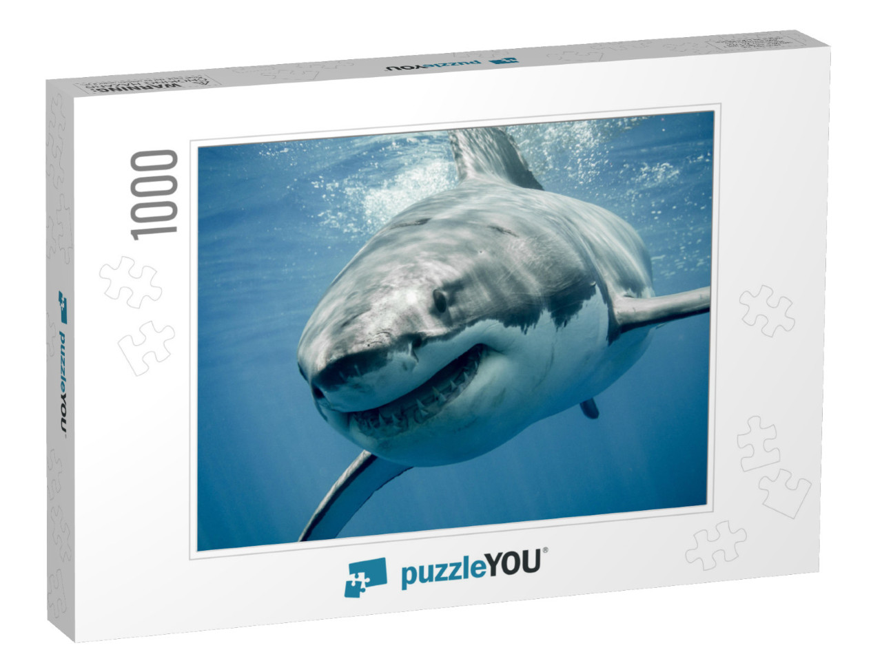 Great White Shark Smiling... Jigsaw Puzzle with 1000 pieces