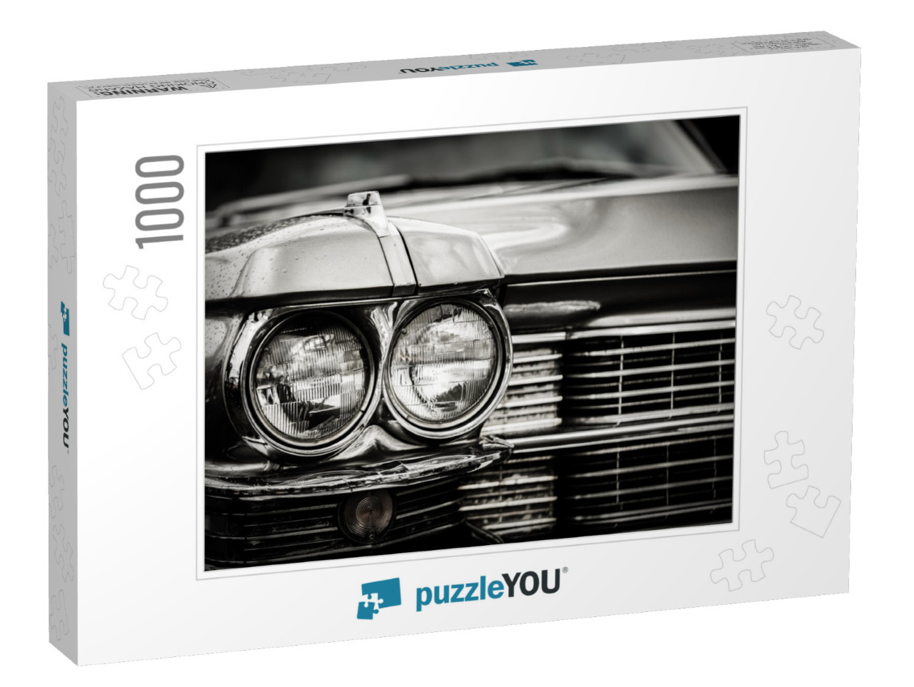 Close Up Detail of Restored Classic American Car. Focus o... Jigsaw Puzzle with 1000 pieces